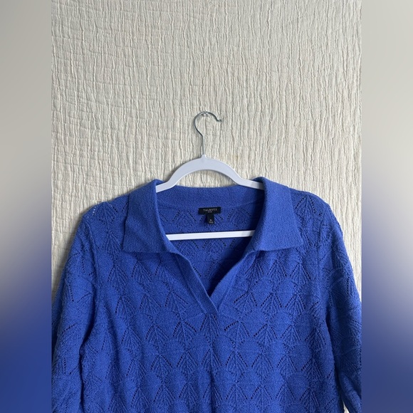 Talbots NWT Johnny Collar Pullover shirt-sleeve sweater 2023 style MP - Picture 4 of 5